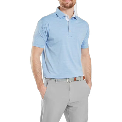 Heather Lisle with Trim Polo Herren