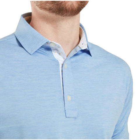 Heather Lisle with Trim Polo Herren