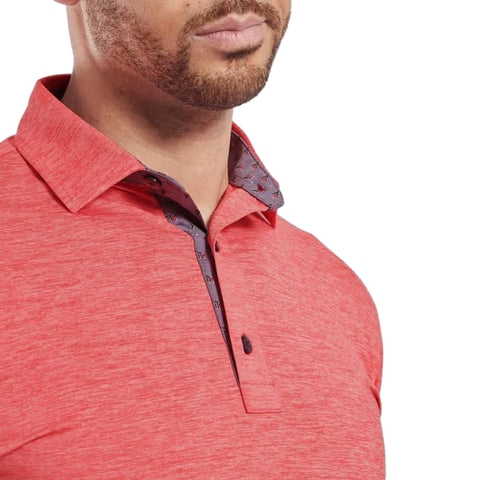 Heather Lisle with Trim Polo Herren