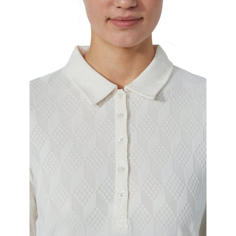 Graphic Jaquard Poloshirt Damen