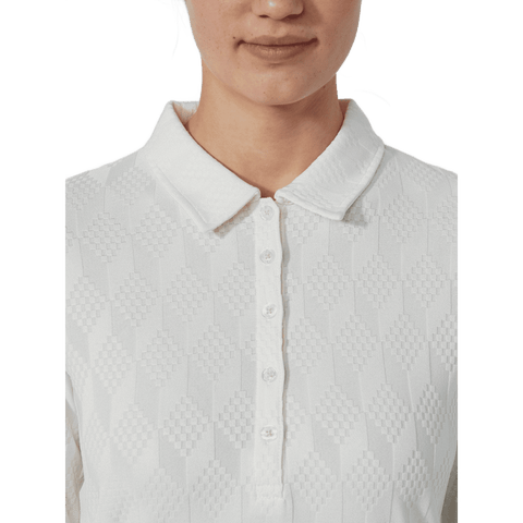 Graphic Jaquard Poloshirt Damen