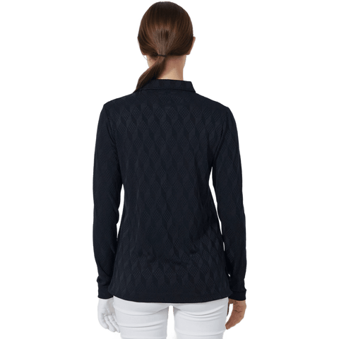 Graphic Jaquard Poloshirt Damen
