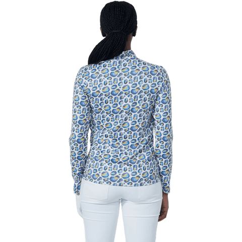Print Peached Poloshirt Damen