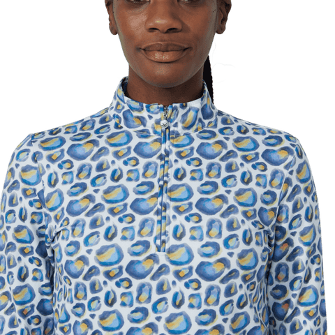 Print Peached Poloshirt Damen