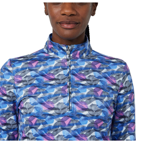 Print Peached Poloshirt Damen