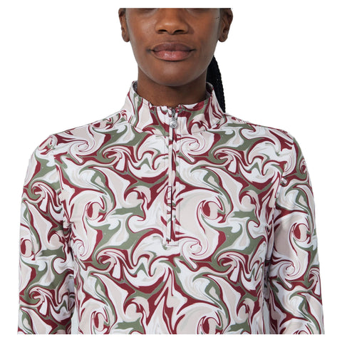 Print Peached Poloshirt Damen