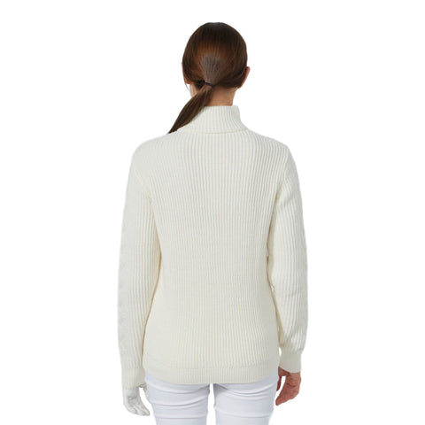 Lined Cable Pullover Damen