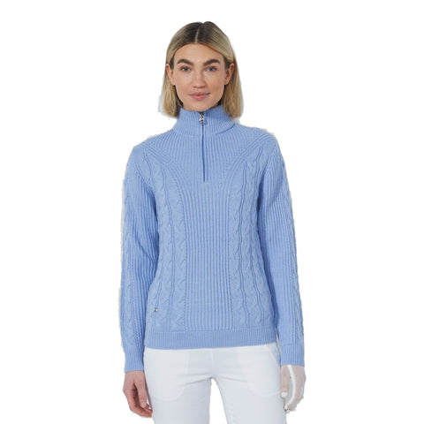 Lined Cable Pullover Damen