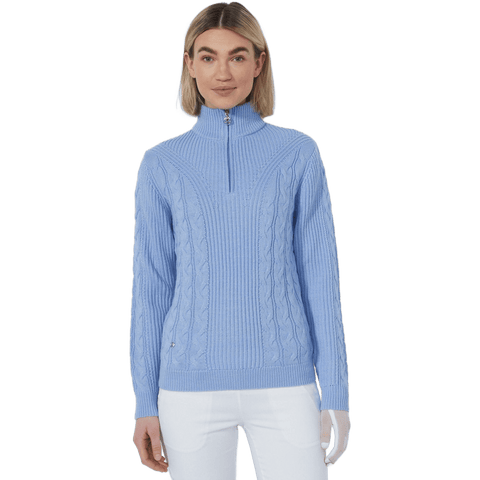 Lined Cable Pullover Damen