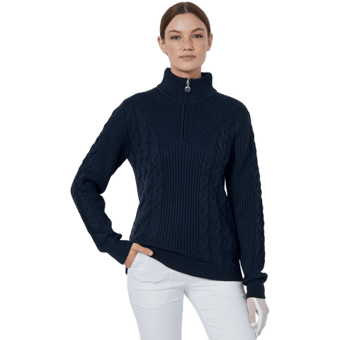 Lined Cable Pullover Damen
