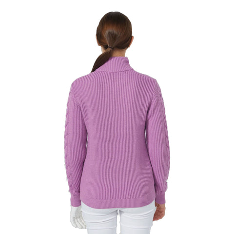 Lined Cable Pullover Damen