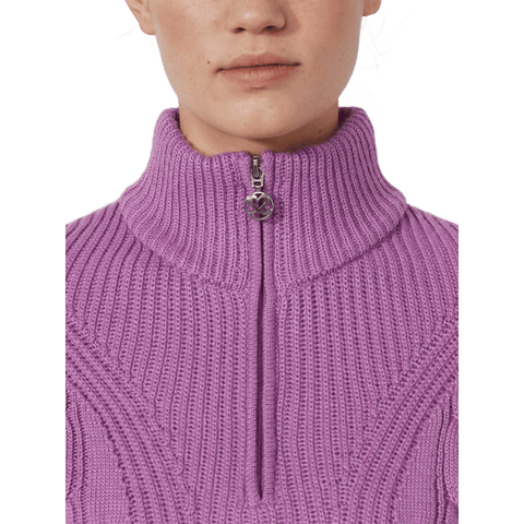 Lined Cable Pullover Damen