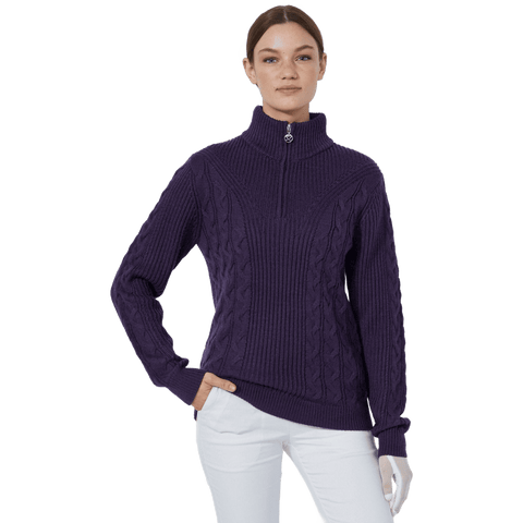 Lined Cable Pullover Damen