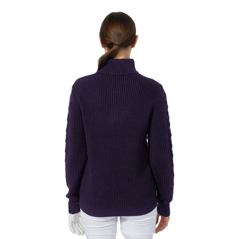 Lined Cable Pullover Damen