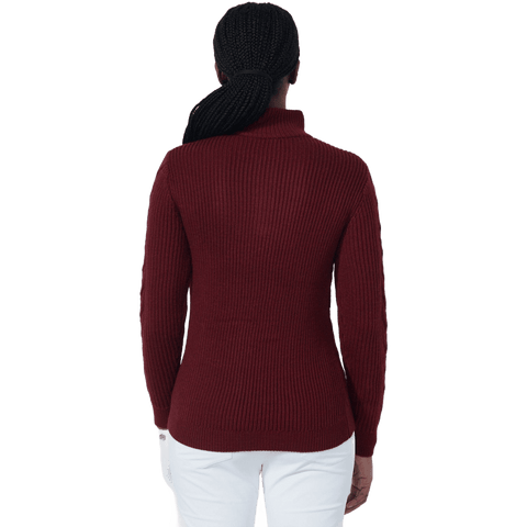 Lined Cable Pullover Damen