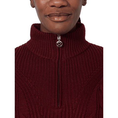 Lined Cable Pullover Damen