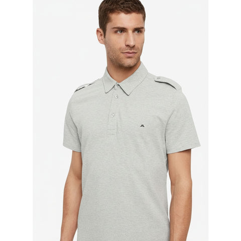 M Cliff JL Pique Stone Grey Melange S Herren