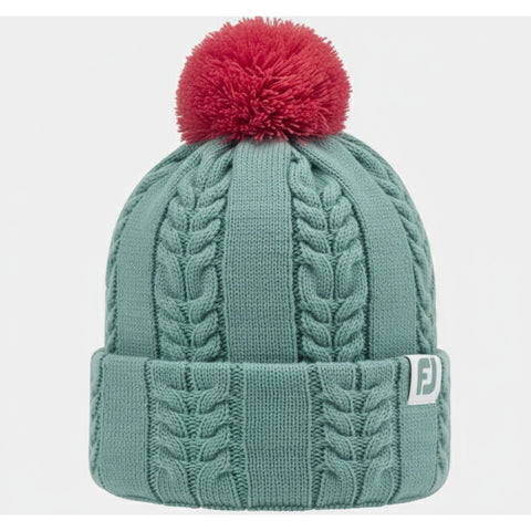 Haube Bobble Cableknit Grau/Pink Damen One Size Damen