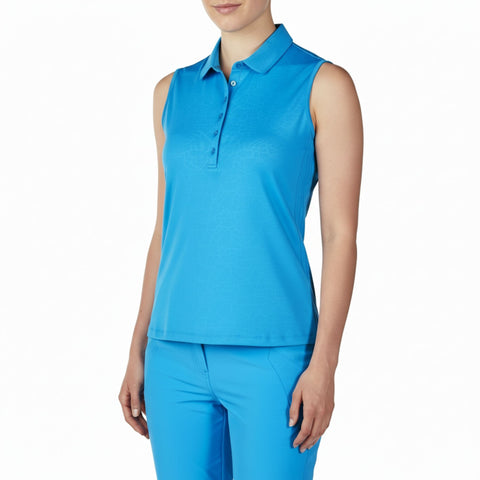 W Dana SL Polo Malibu Blue XS Damen