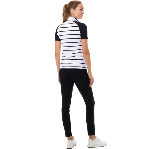 W Polo Sailor Animal-Print Schwarz 36 Damen