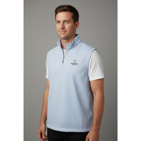 Half Zip Gilet Herren Blau M Herren