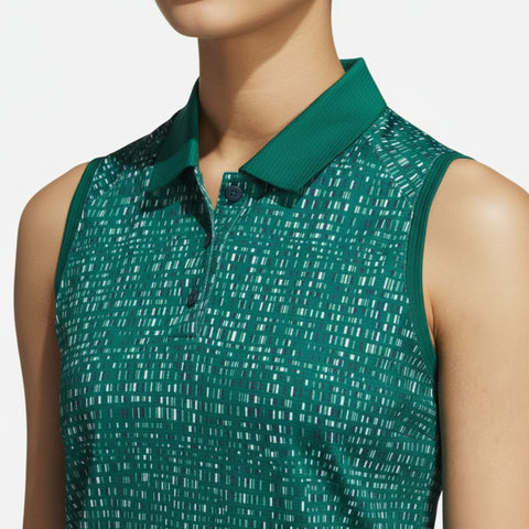 Ultimate365 Printed Sleeveless Polo Damen
