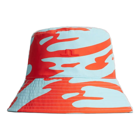 Rosa Print Bucket Hat Damen