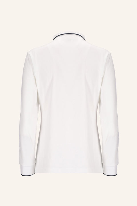 Piquet Knit Poloshirt Damen