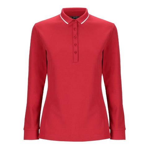 Piquet Knit Poloshirt Damen