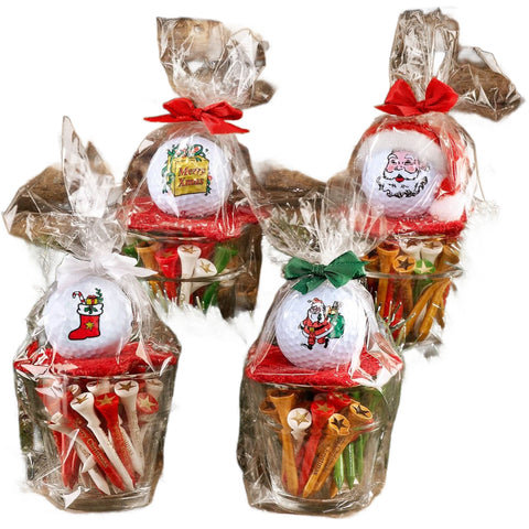 Glastopf Merry Christmas Golf Geschenkset