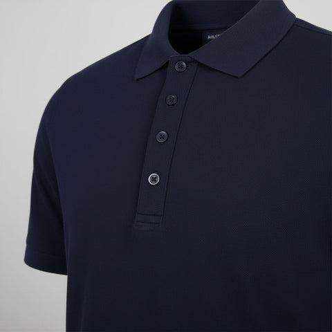 Kinloch Polo Pique Logo Herren