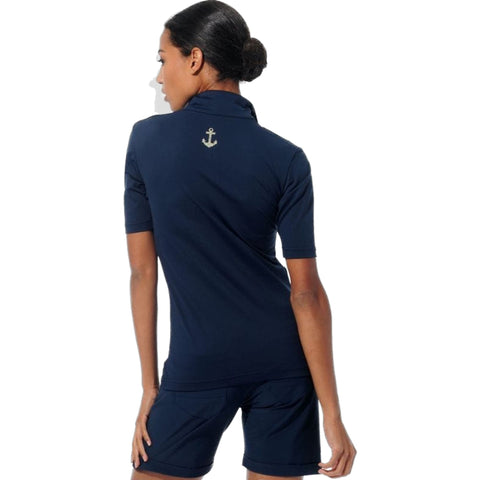Merlyn Navy Polo Damen