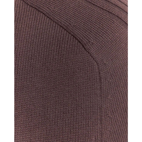 Long Sleeve Knitted Polo Shirt Herren