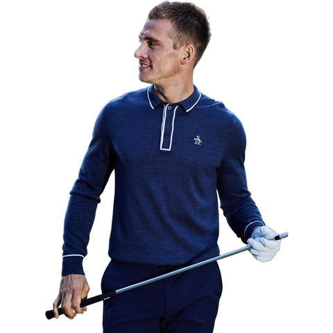 Earl Merino Longsleeve Polo Sweater Herren