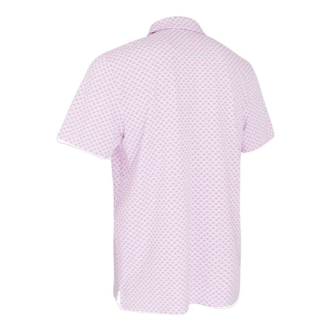 Polo SS Retro Geo Print Herren