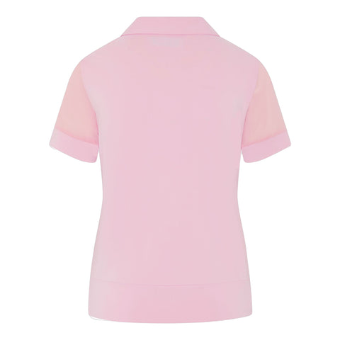 Mesh Blocked Polo Damen