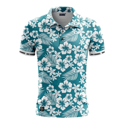 Hibiskus Poloshirt Herren