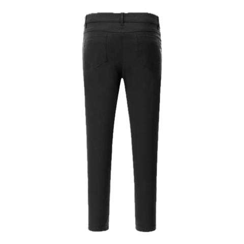 Schwarze, schlichte Herrenhose in gerader Passform