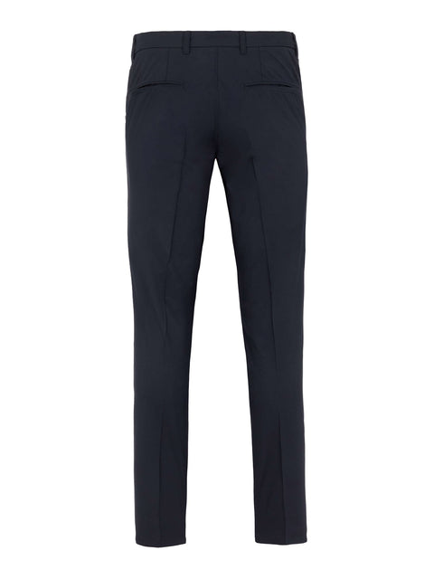 M Elof Tight Fit Light Poly Hose Navy Herren