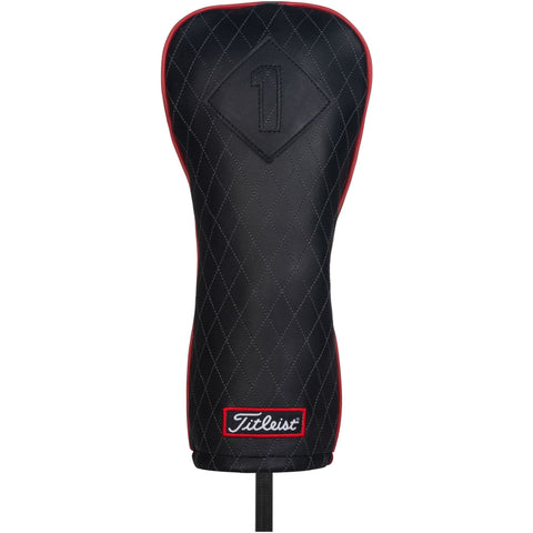 Jet Black Leder Driver Headcover