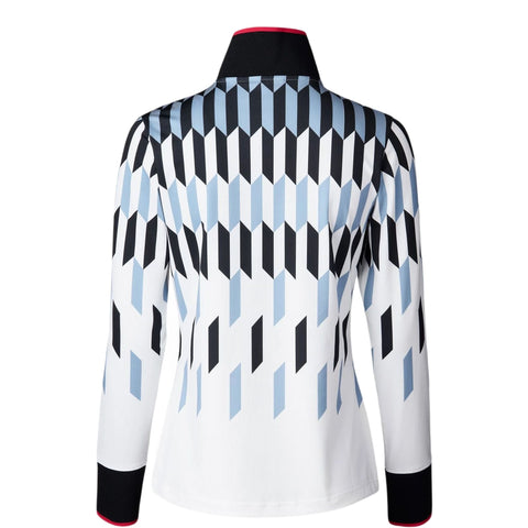 Britney Golf Polo Half Neck Langarm-Poloshirt Damen