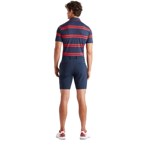 Offset Stripe Tech Piqué Slim Fit Poloshirt Herren