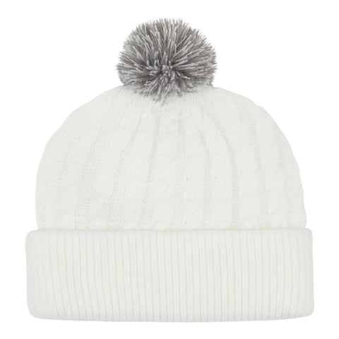 Knit Pom Pom Strickhaube
