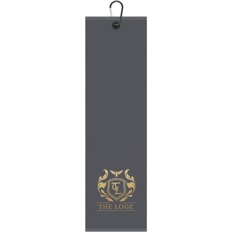 Handtuch Grau mit Logo "THE LOGE"