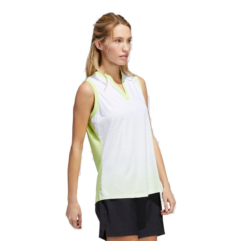 Sport Performance Gradient Sleeveless Polo Shirt Damen