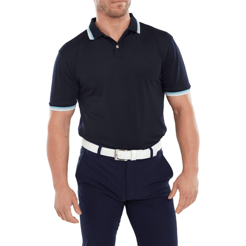 Solid Trim Poloshirt Herren