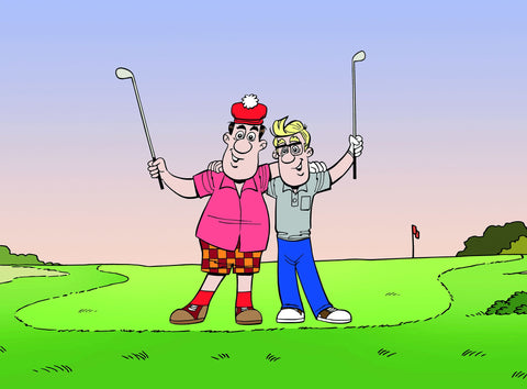 Tom & Chip Golfregel-Cartoons