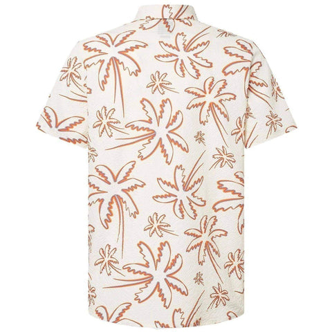 Deco Palms Button Down Poloshirt Herren