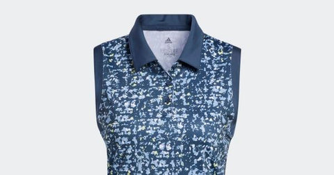Ultimate365 Printed Sleeveless Polo Damen
