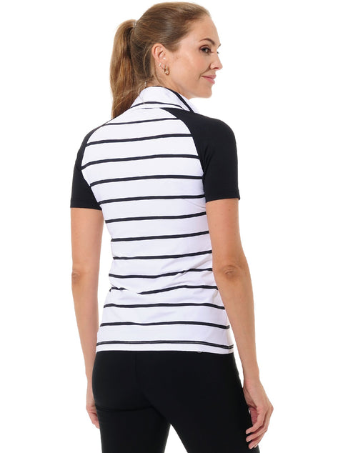 Sailor Print Golf Polo Damen